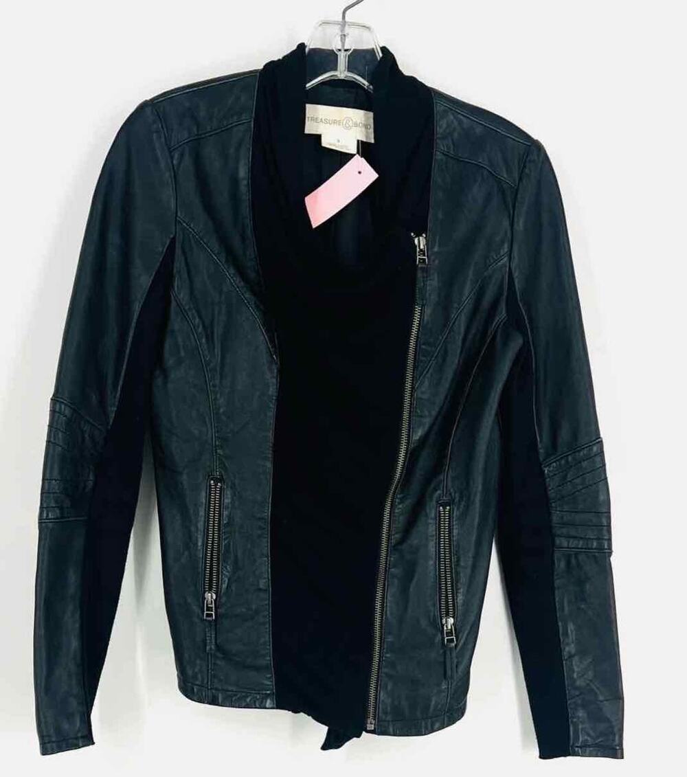 Size S Black Leather Jackets Jacket